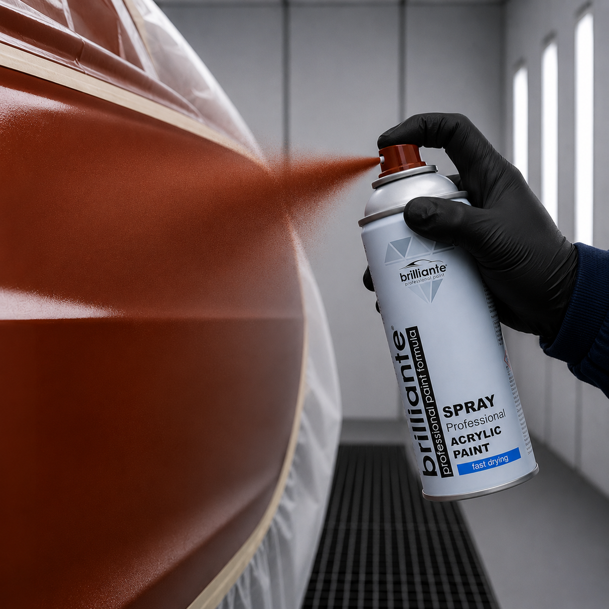 Vopsea spray maro RAL 8003 400ml Brilliante
