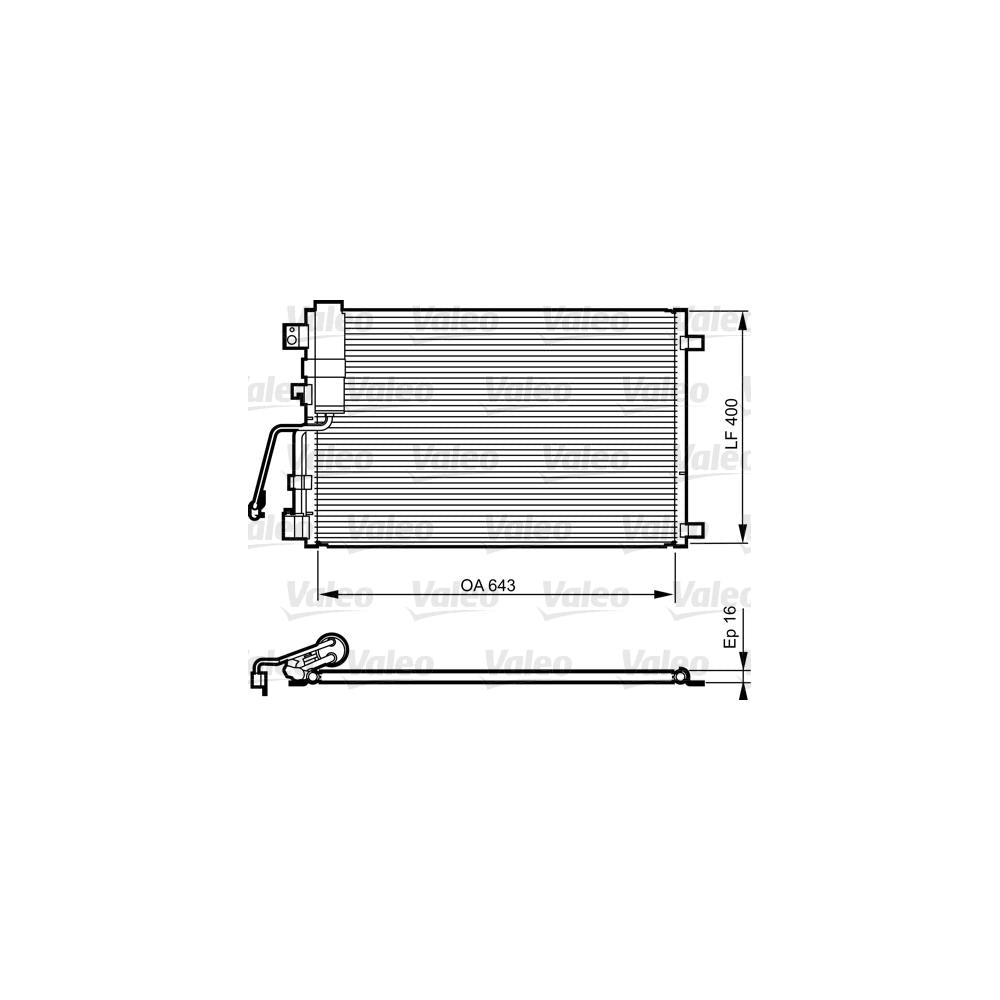 Radiator aer conditionat (condensor) Valeo 814009