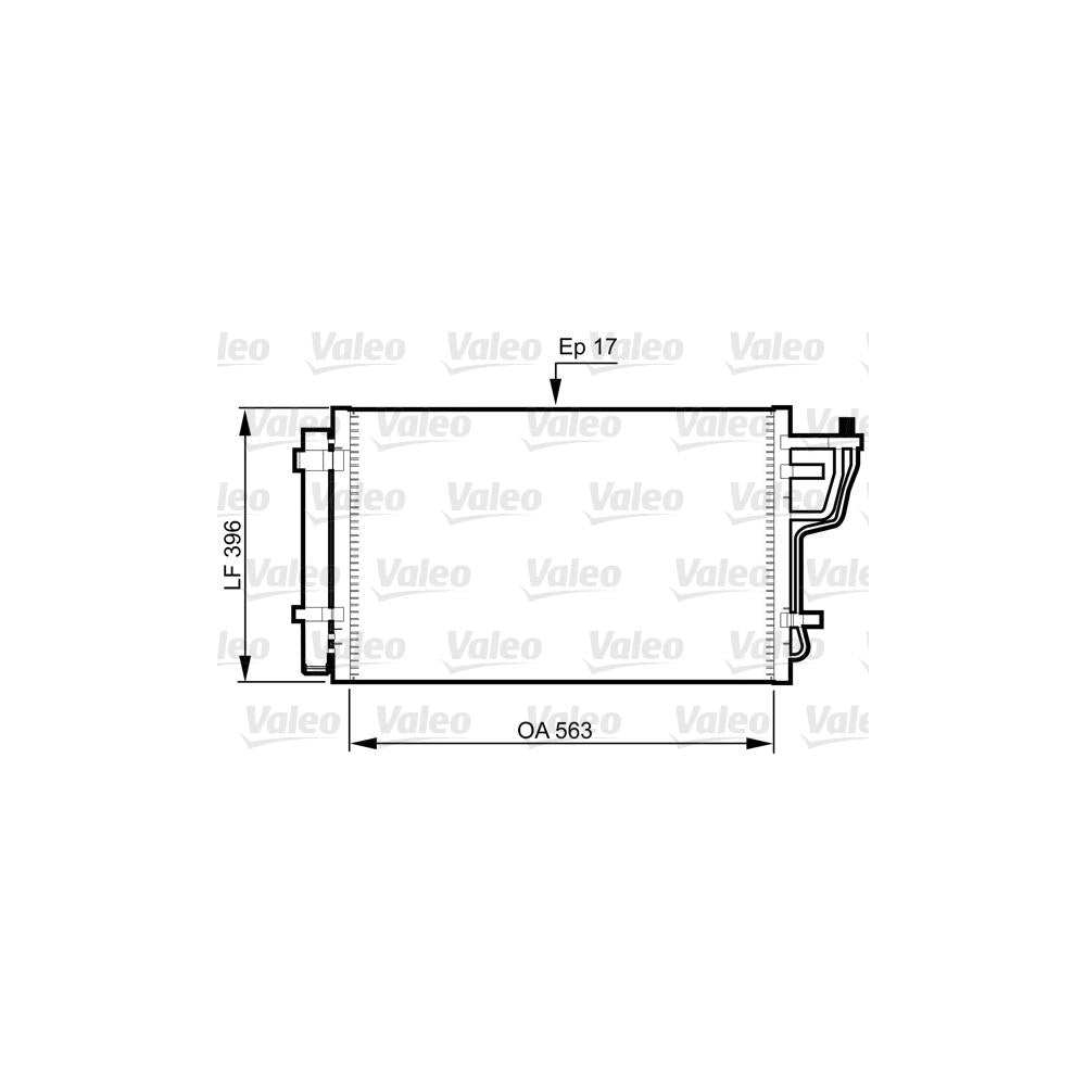 Radiator aer conditionat (condensor) Valeo 814351