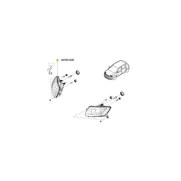 Far dr. Dacia log./sand. ii Renault 260105344R