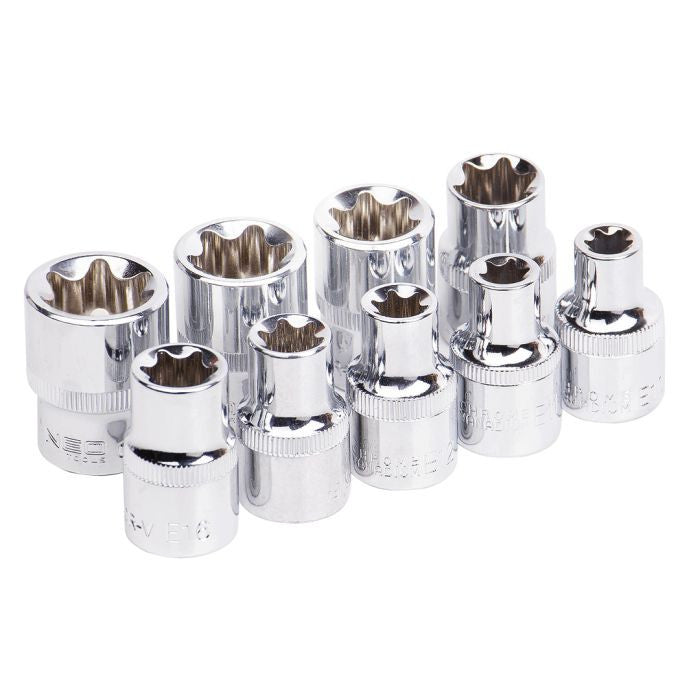 Set tubulare Torx1.2'' CrV 9 bucati Neo Tools 08649 – imagine 3