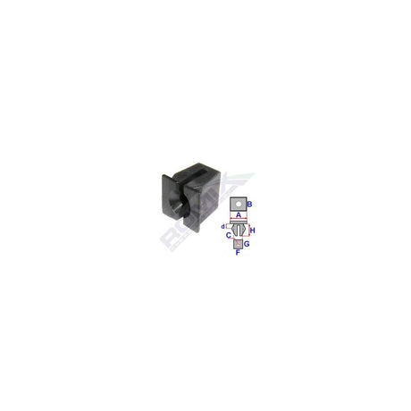 Clips fixare pentru ford/mercedes/opel - negru set 10 buc Romix 15253