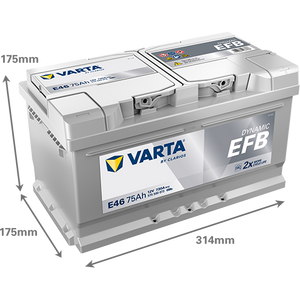 Acumulator Varta Dynamic EFB 75 Ah Start-Stop 575500073K262 – imagine 4
