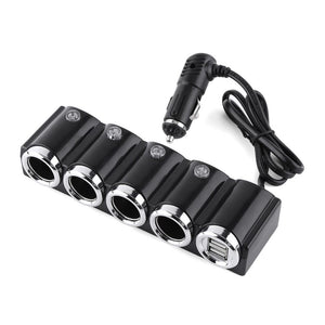 Incarcator auto Pni lighter 04 cu 4 iesiri bricheta 12V/24V si 2 iesiri USB (1A), indicator LED PNI-SBR04