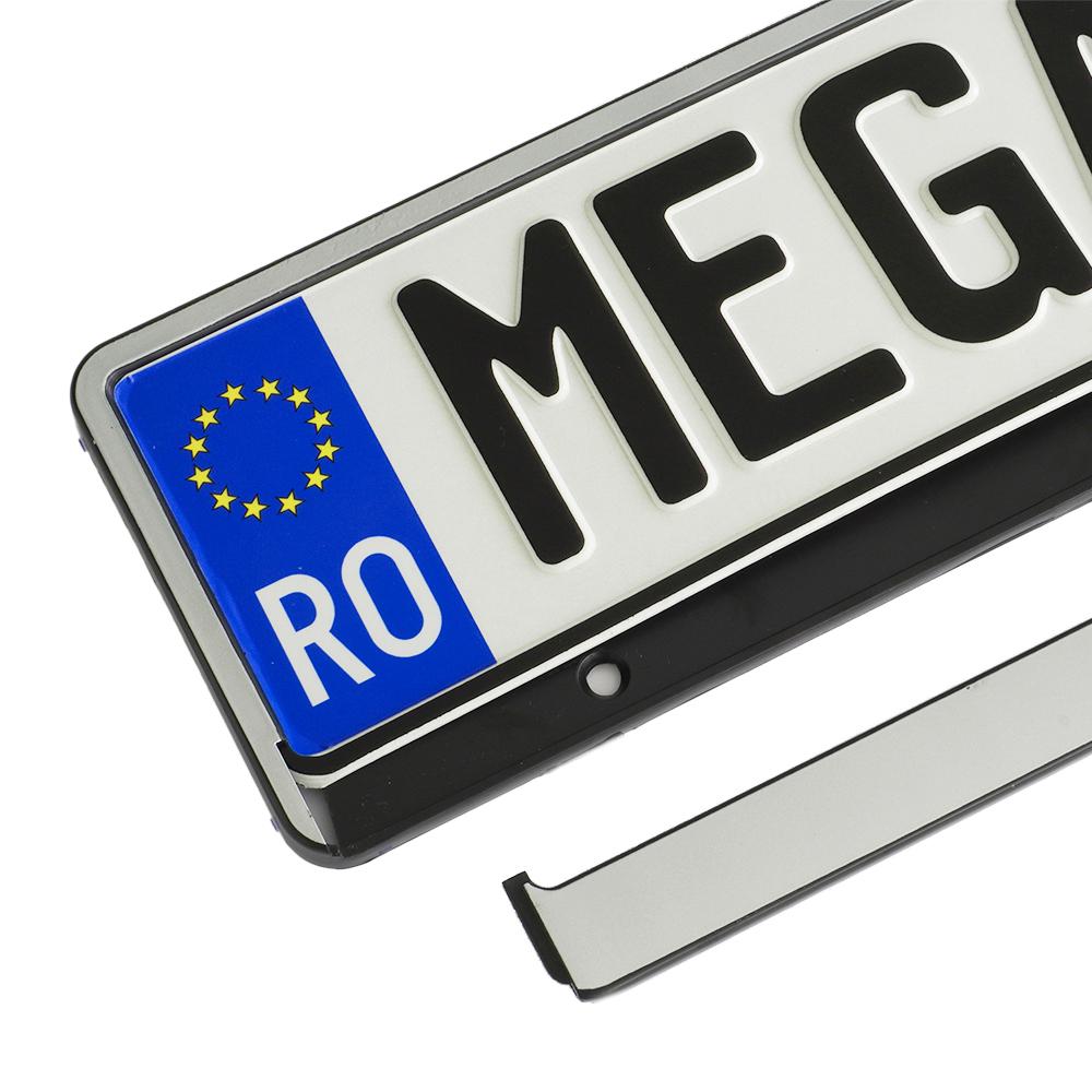 Suport numar inmatriculare Mega Drive chrome 1 buc 45187