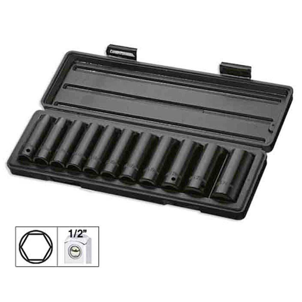 Set 11 tubulare de impact hex. de 1/2` Jbm 52342