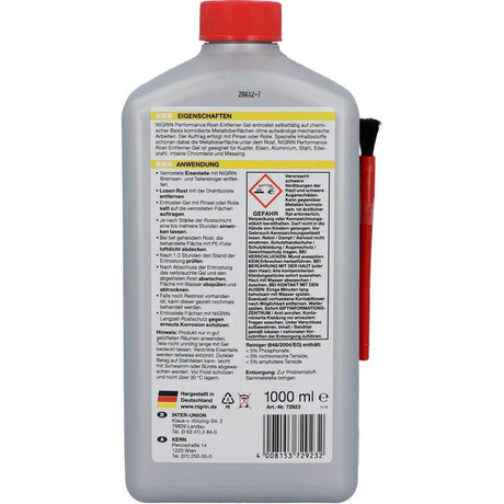 Gel pentru indepartat rugina, Nigrin Performance, 1L 12179399 – imagine 2