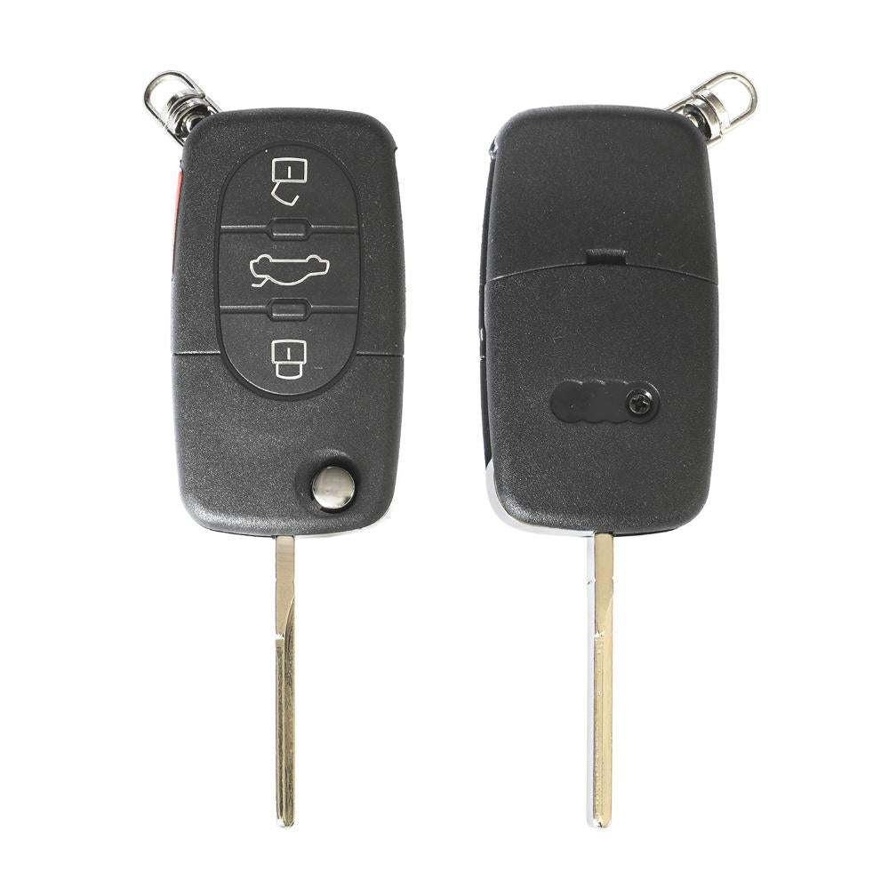 Carcasa cheie contact pentru Audi A3 / A6 / A8, 3+1 butoane, cu cheie Akonen 004AD009