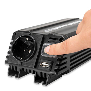 Invertor de tensiune Heyner premium m pro 300-600W alimentare 12V iesire 230V cu USB 511920