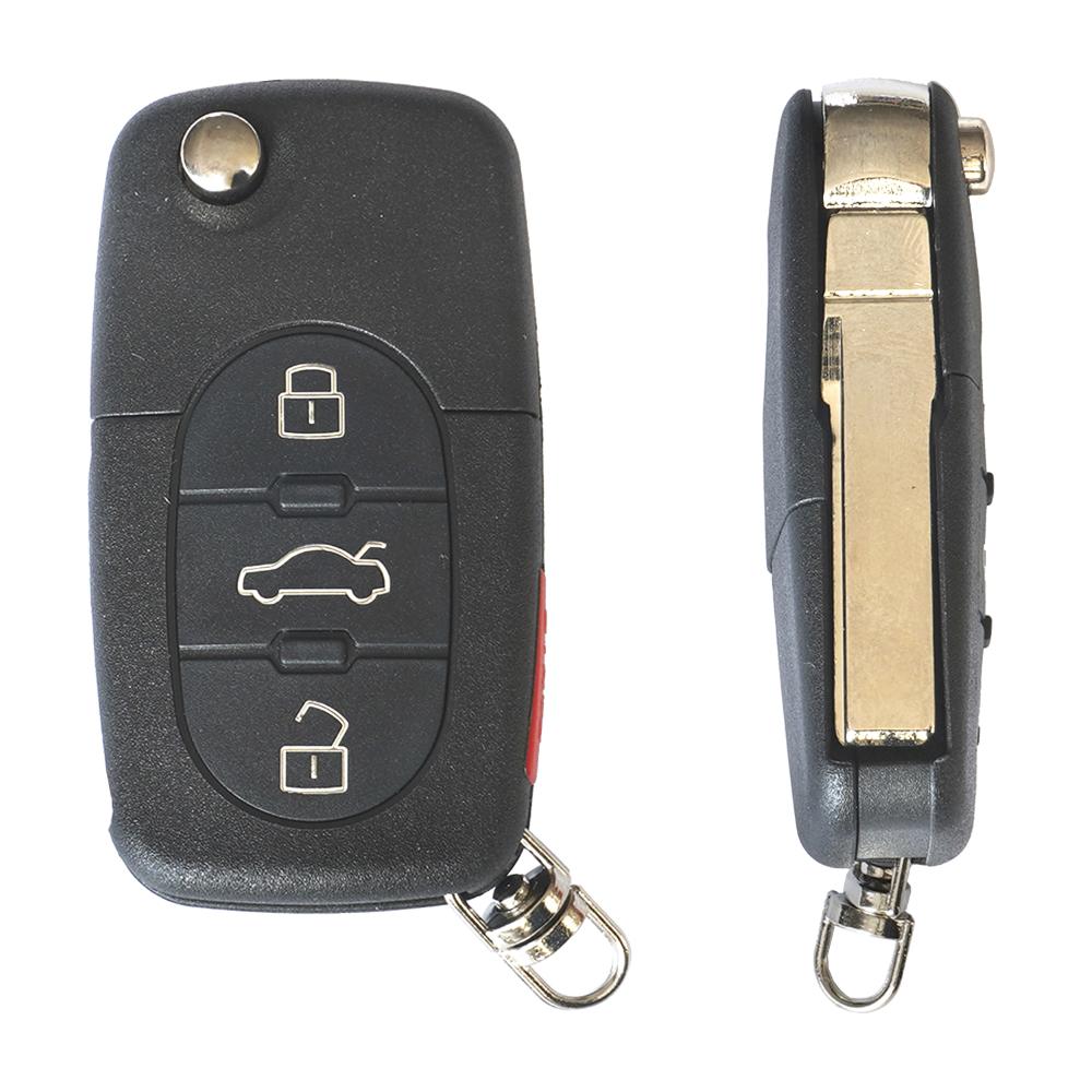Carcasa cheie contact pentru Skoda fabia / octavia, 3+1 butoane, cu cheie Akonen 004VW018