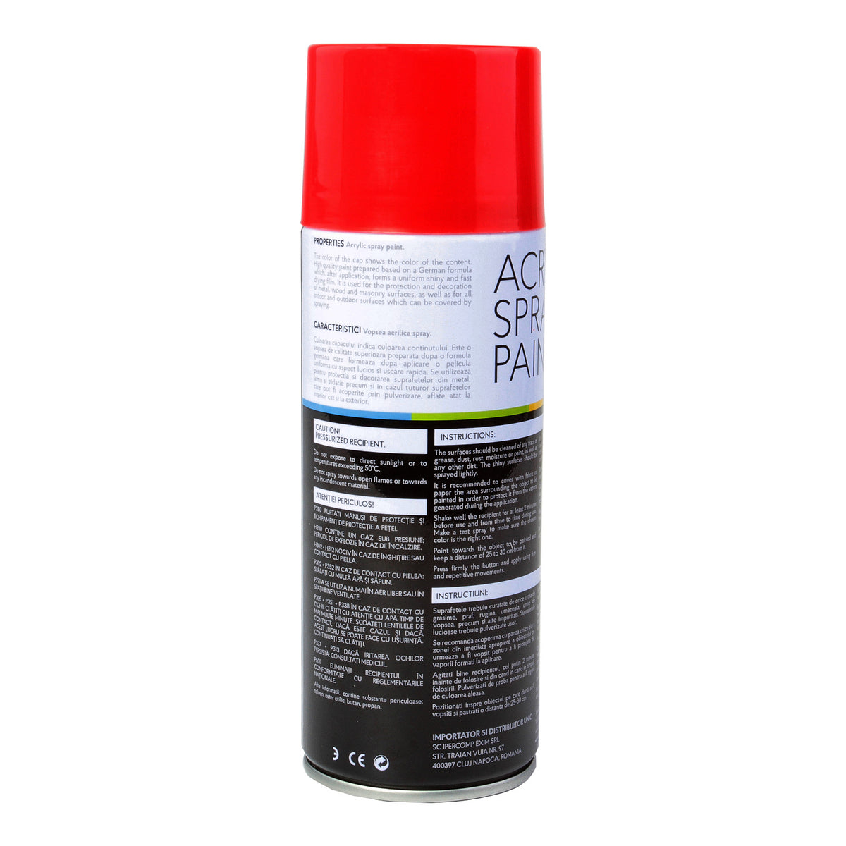 Vopsea spray 450 ml Rosu Passion Noxaro NXVPS026 – imagine 2