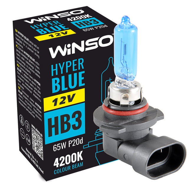 Bec Halogen Winso Hyper Blue HB3 - 12V, 65W P20d ● 4200K 712510