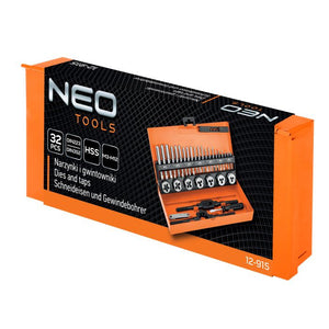 Filiere si tarozi M3-M12 set 32 buc HSS Neo Tools 12915 – imagine 3