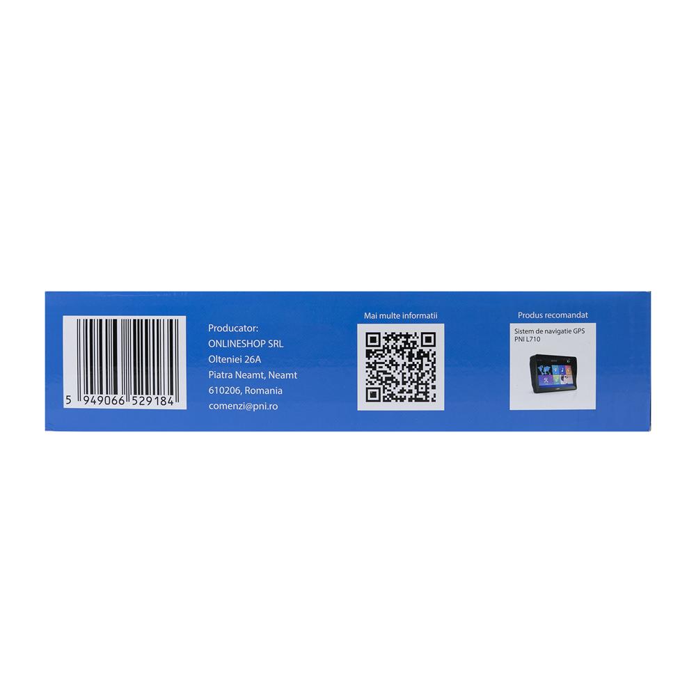 Invertor de tensiune Pni L650W, alimentare duala 12V/24V, iesire 230V, 500W, sinus modificat, mufa USB 5V 500MAH, cu clesti alimentare si mufa de bricheta inclusa PNI-L650W-DV
