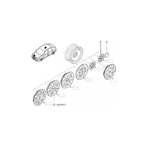 Capac roata tabla 15'' log. Renault 8200789772