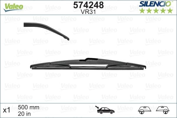 Stergator Valeo Silencio Performance 500mm 574248
