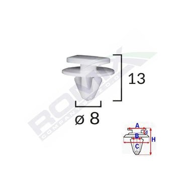 Clema aripa pentru Opel corsa c set 10 buc Romix C60317
