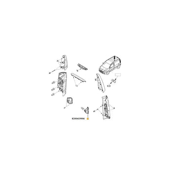 Lampa ceata spate stg. Renault 8200419906