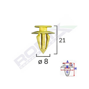 Clips tapiterie pentru vw/ford/seat set 10 buc Romix C30847