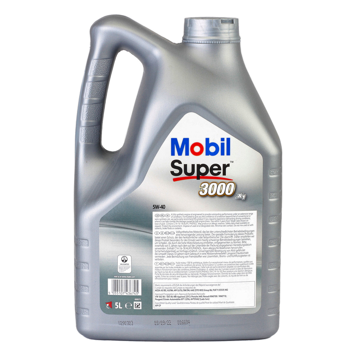Ulei motor Mobil Super 3000 X1 5W40 5L 150565 – imagine 2