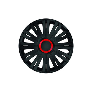 Set capace roti 16` negre cu inel rosu active Mega Drive 78634