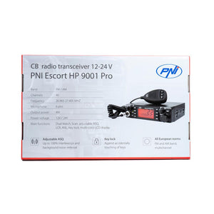 Statie radio cb Pni escort HP 9001 pro asq reglabil, am-fm, 12V/24V, 4W, scan, dual watch, anl, ecran multicolor PNI-HP9001P