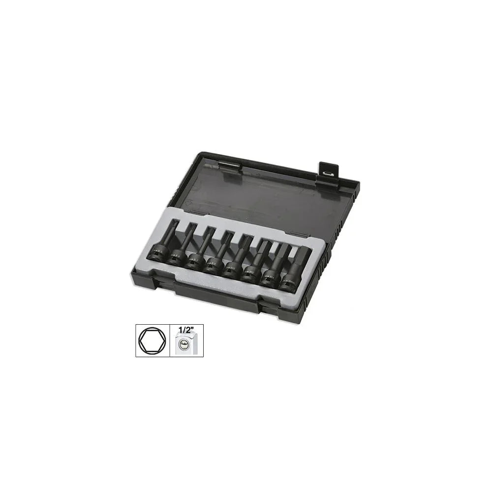 Set 8 imbusuri de impact hex. lungi de 1/2` Jbm 52339 – imagine 2