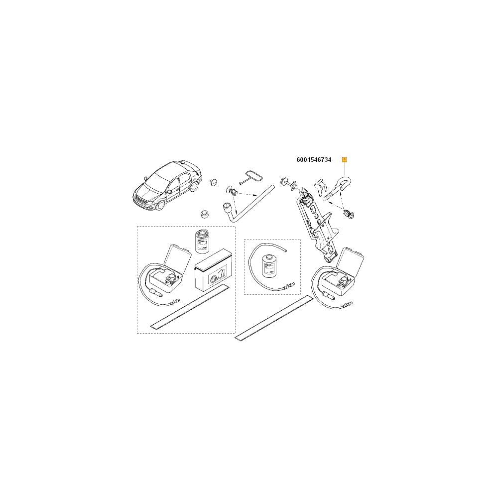 Carlig de remorcare fata Renault 6001546734
