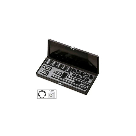 Set de 14 tubulare de impact scurte 1/2` Jbm 52345 – imagine 14