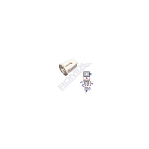 Clips fixare pentru grup vag - alb set 10 buc Romix 15504