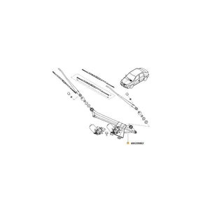Ansamblu stergator parbriz cu motoras Renault 8200619512