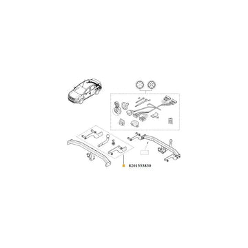 Set cui remorcare cu kit montaj Renault 8201555830