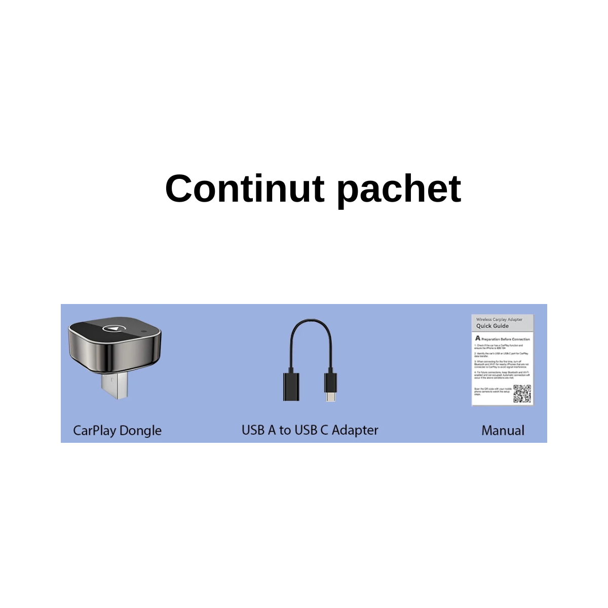 Adaptor 2 in 1 Wireless CarPlay Android Auto Pionray USB/Type-C