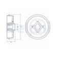Tambur frana Delphi BFR624