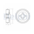 Tambur frana Delphi BFR626