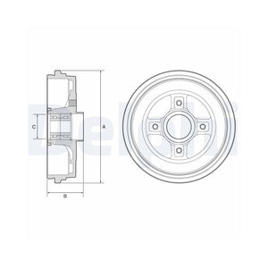 Tambur frana Delphi BFR626
