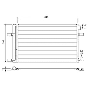 Radiator aer conditionat (condensor) Valeo 812661