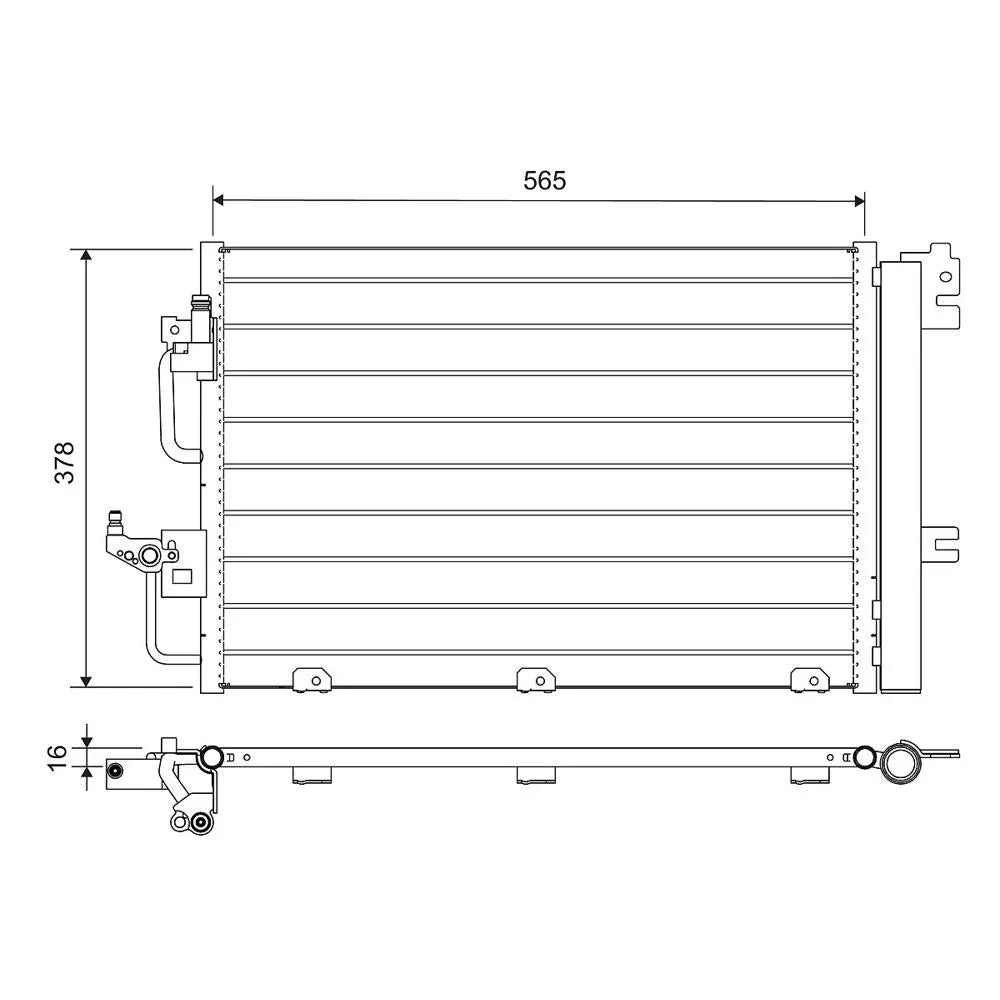 Radiator aer conditionat (condensor) Valeo 812704