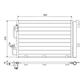 Radiator aer conditionat (condensor) Valeo 812704