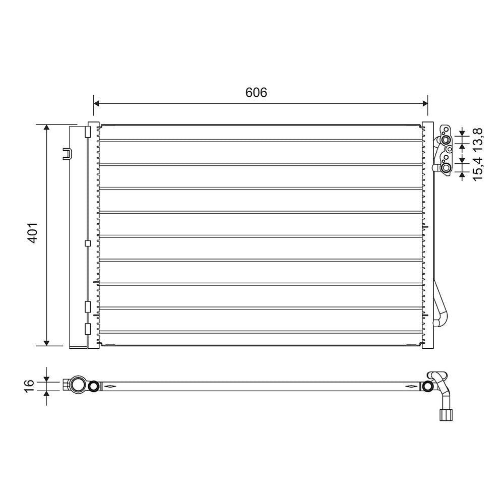 Radiator aer conditionat (condensor) Valeo 812720