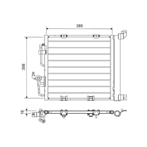 Radiator aer conditionat (condensor) Valeo 812747