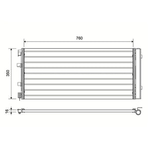 Radiator aer conditionat (condensor) Valeo 814179