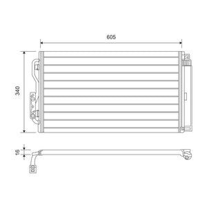 Radiator aer conditionat (condensor) Valeo 814191