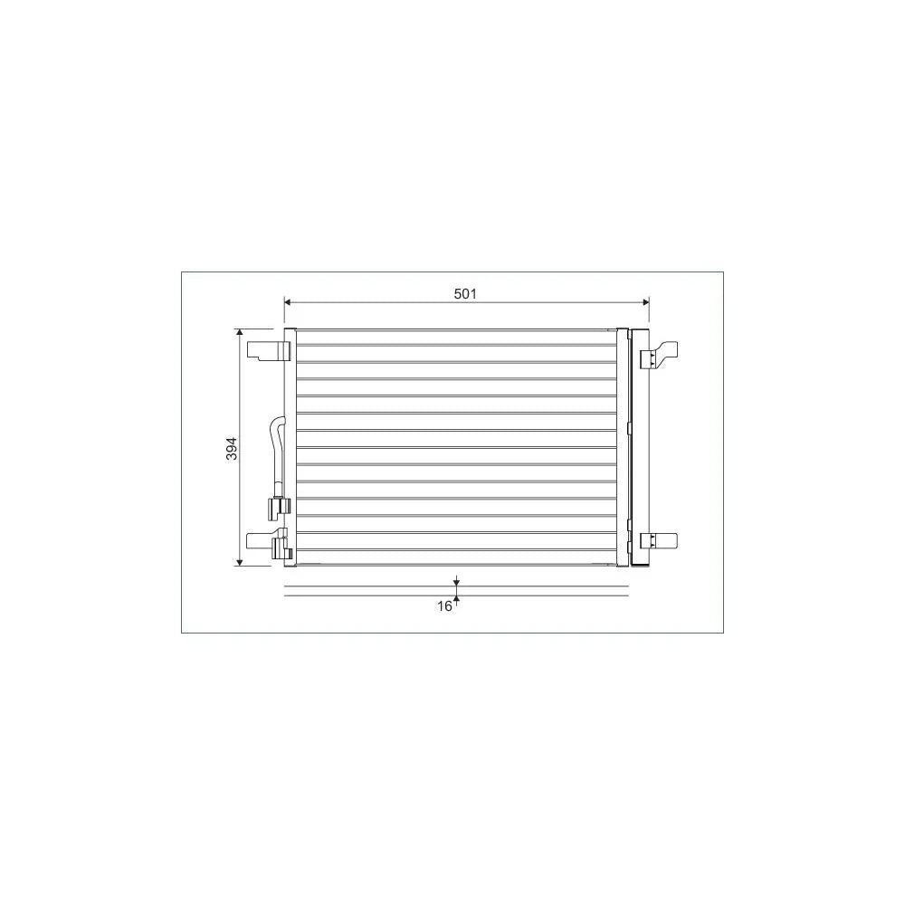 Radiator aer conditionat (condensor) Valeo 814301