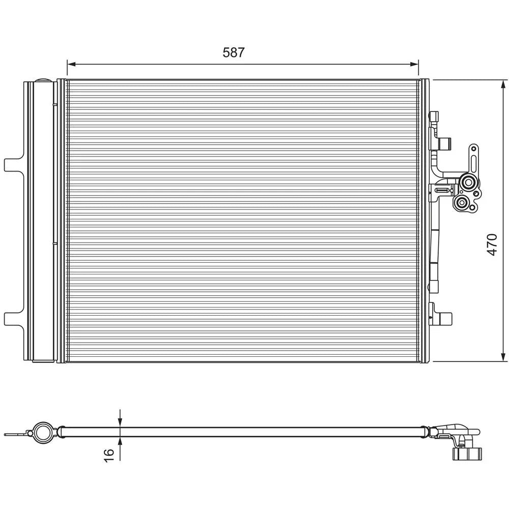 Radiator aer conditionat (condensor) Valeo 814318