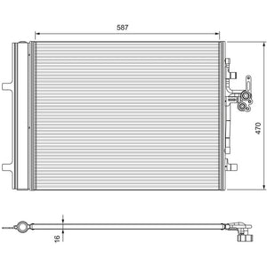 Radiator aer conditionat (condensor) Valeo 814318