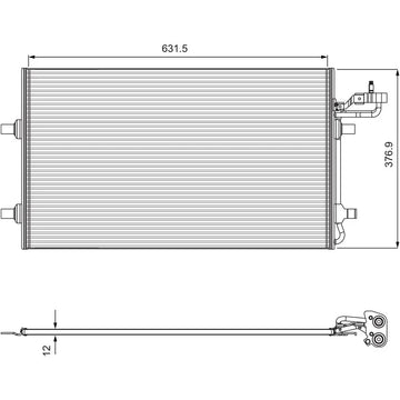 Radiator aer conditionat (condensor) Valeo 814323