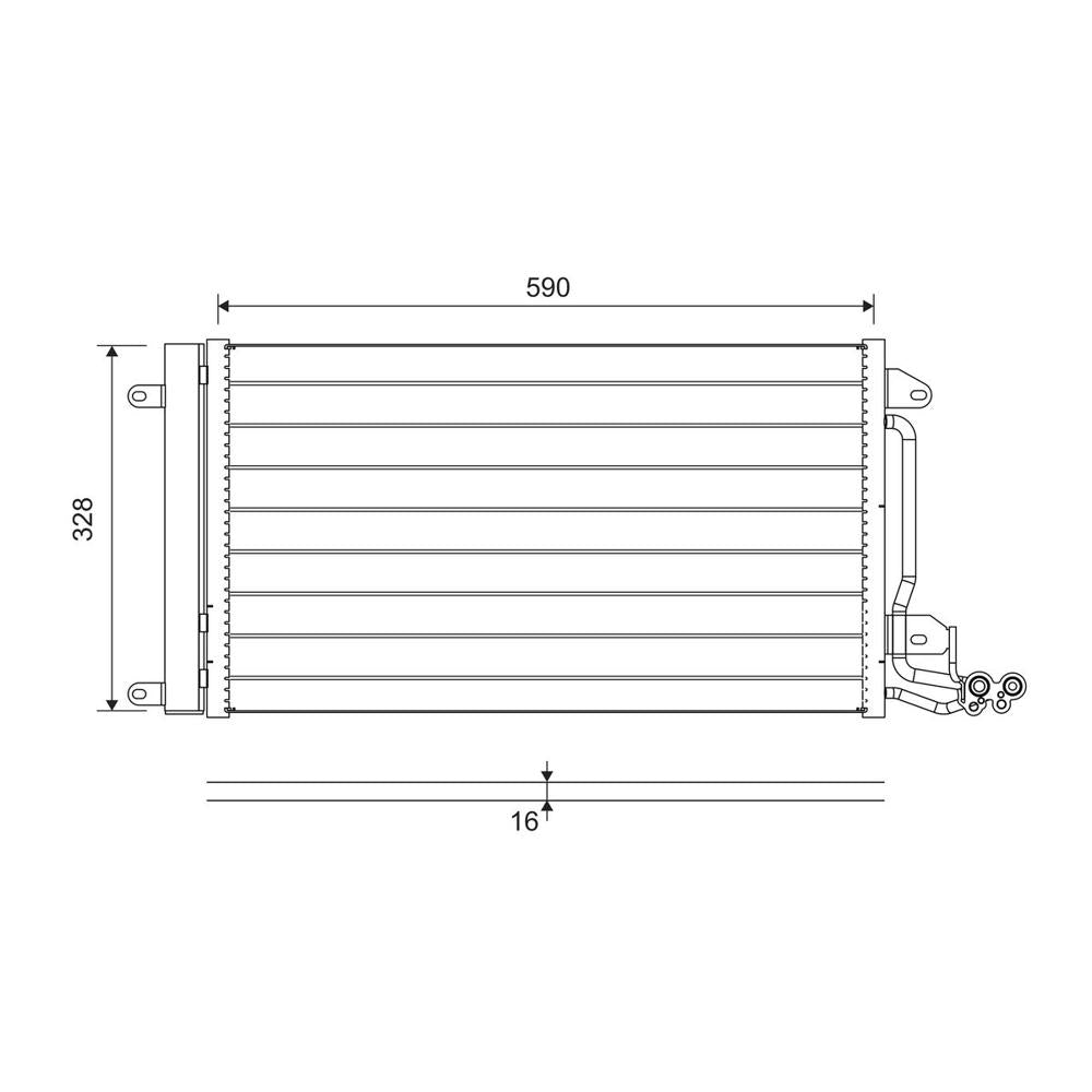 Radiator aer conditionat (condensor) Valeo 814364