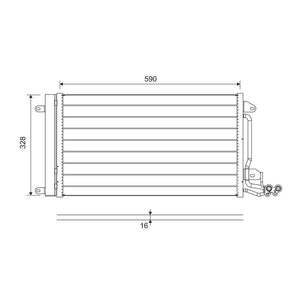 Radiator aer conditionat (condensor) Valeo 814364