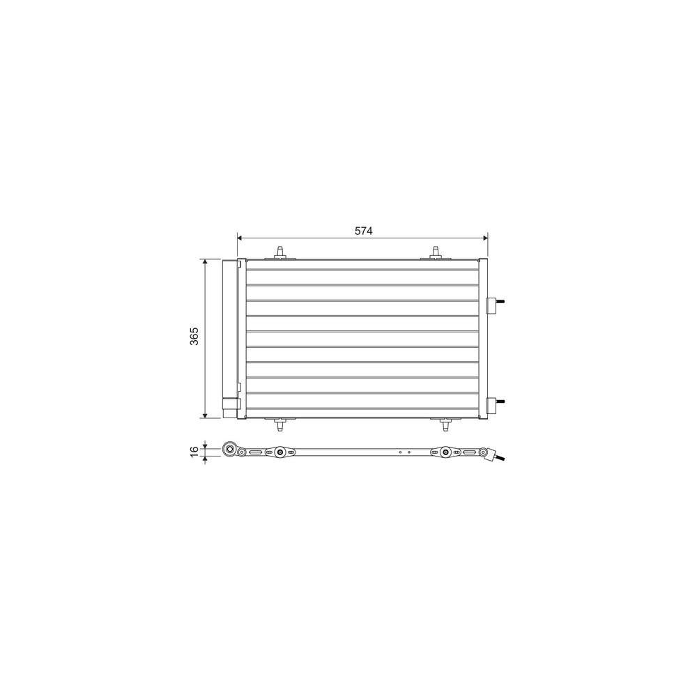 Radiator aer conditionat (condensor) Valeo 814365